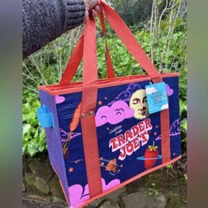Trader Joe's Stand Up Collapsible Grocery Tote Bag NEW NWT